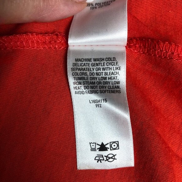 Cabelas Top Womens Size Medium Orange Dri Release Lightweight Long Sleeve - Picture 7 of 9